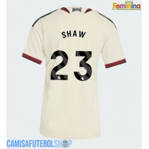 Camisa de time de futebol Manchester United Luke Shaw #23 Replicas 3º Equipamento Feminina 2026-27 Manga Curta